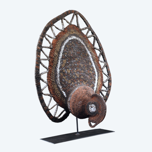 Masque à igname, art tribal, art océanien, vannerie, Papouasie Nouvelle Guinée, Art océanien