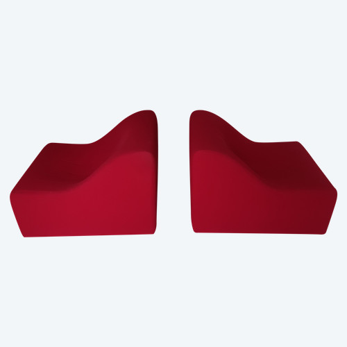 Pair of Chromatic model low chairs by Kwok Hoi Chan, for Steiner in unique pieces