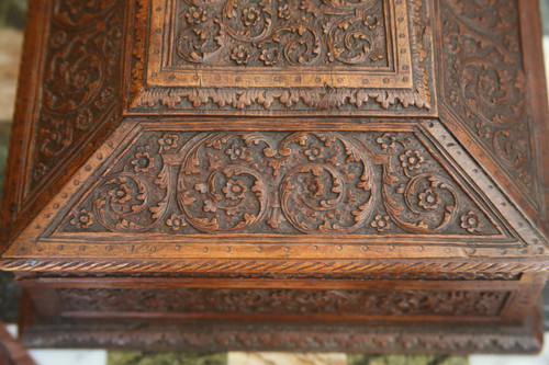 Armorial box in the style of Bagard, 18th century