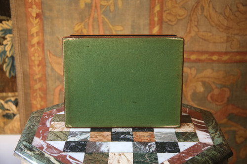 Armorial box in the style of Bagard, 18th century