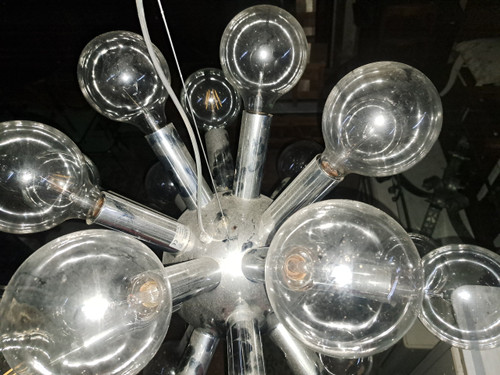 Vintage 24-light “Sputnik” Pendant Chandelier