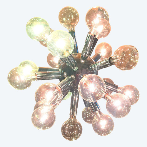 Vintage 24-light “Sputnik” Pendant Chandelier