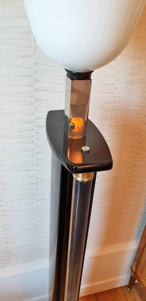 1970 Floor Lamp Lacquer And Lucite By Eric Maville And Jean Claude Mahey
