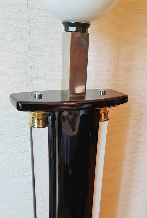 1970 Floor Lamp Lacquer And Lucite By Eric Maville And Jean Claude Mahey