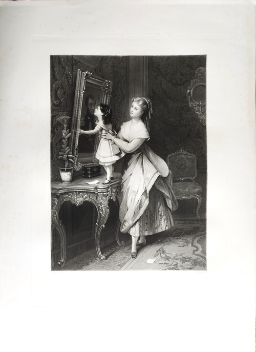 Engraving After Brochart Engraved By Cottin Etching Genre Scene 19th C Old Print
