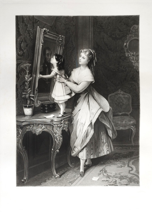 Engraving After Brochart Engraved By Cottin Etching Genre Scene 19th C Old Print