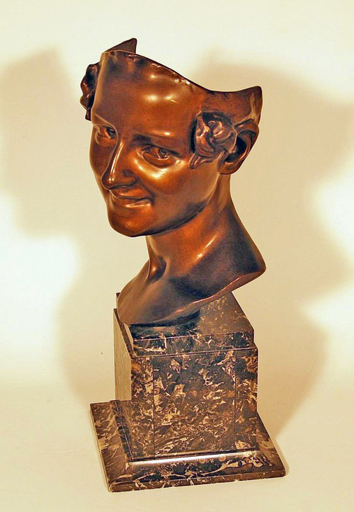 Secondo Jean-baptiste Carpeaux (1827-1875) Bronzo "la donna napoletana che ride"