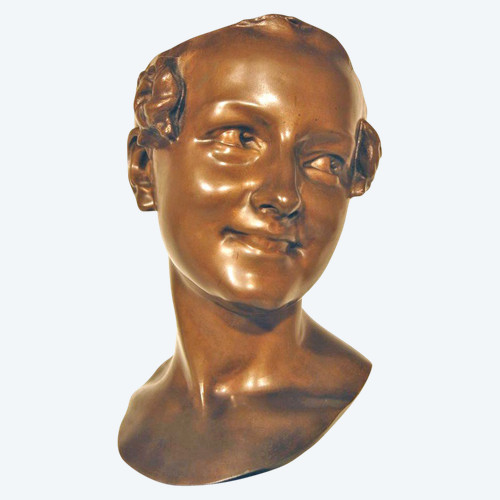 Secondo Jean-baptiste Carpeaux (1827-1875) Bronzo "la donna napoletana che ride"