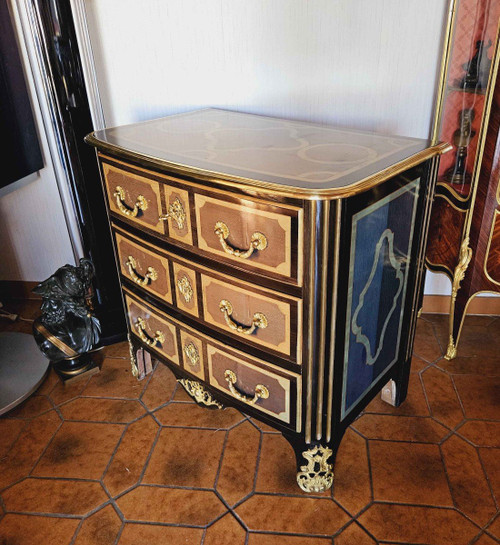 Petite Commode cintrée St Louis XIV Maison Jansen
