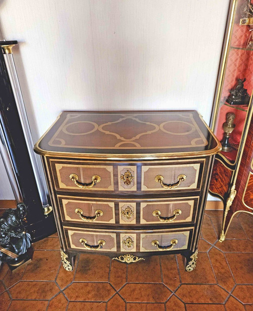 Petite Commode cintrée St Louis XIV Maison Jansen
