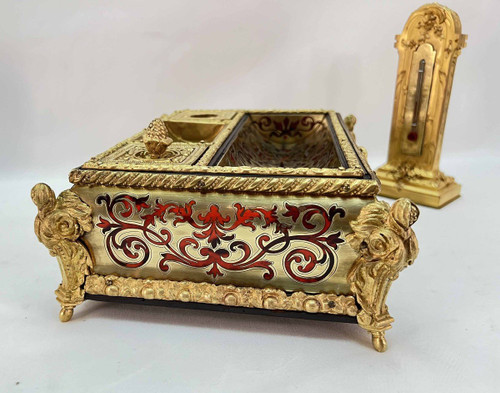 Necessaire De Bureau En Marqueterie Boulle XIXème
