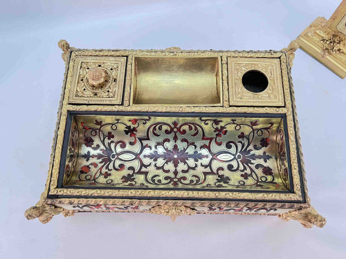 Necessaire De Bureau En Marqueterie Boulle XIXème