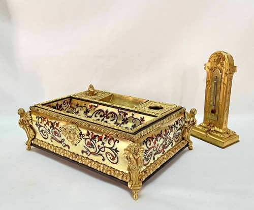 Necessaire De Bureau En Marqueterie Boulle XIXème
