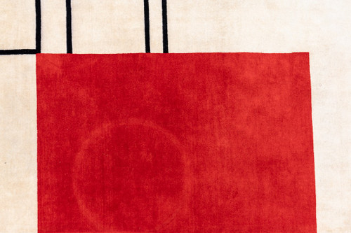 Handwoven tapestry inspired by Eileen Gray. March 2023.