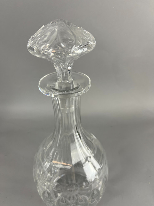 Coppia di caraffe di cristallo