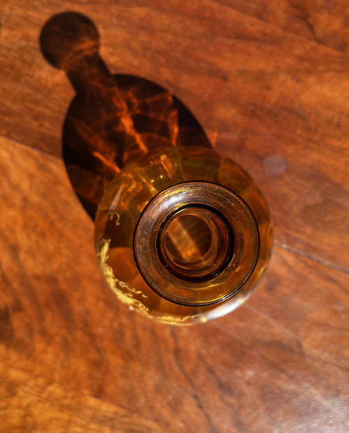 Carafe verre signé LEGRAS