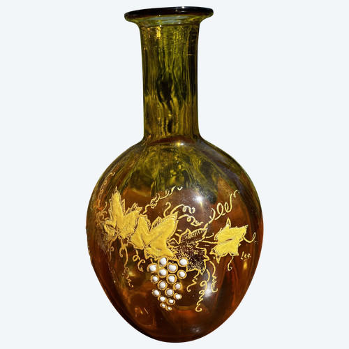 Carafe verre signé LEGRAS
