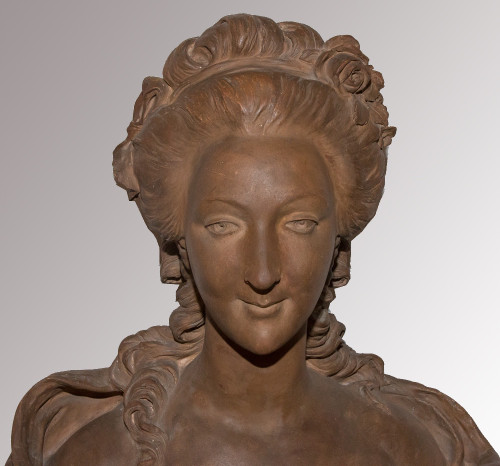Busto in terracotta di Maria Antonietta B Feinberg, fine del XIX secolo