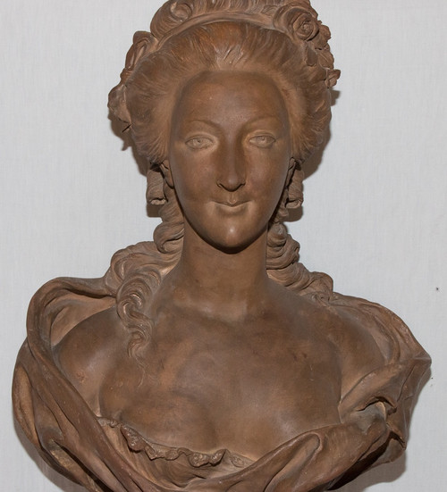 Busto in terracotta di Maria Antonietta B Feinberg, fine del XIX secolo