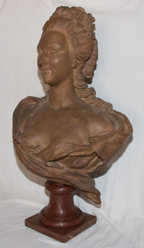 Busto in terracotta di Maria Antonietta B Feinberg, fine del XIX secolo