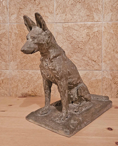 Art Deco Terracotta Signed A. Thorand Paris 1935