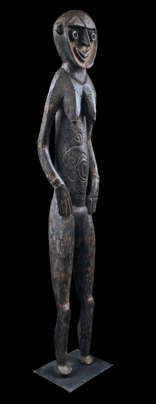 Figure de culte Nogwi, sculpture, art tribal, Papouasie Nouvelle Guinée, art océanien, Statue