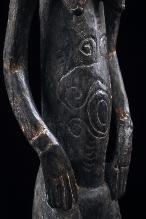 Figure de culte Nogwi, sculpture, art tribal, Papouasie Nouvelle Guinée, art océanien, Statue