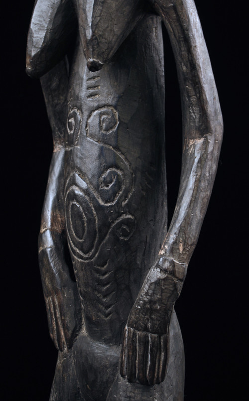 Figure de culte Nogwi, sculpture, art tribal, Papouasie Nouvelle Guinée, art océanien, Statue