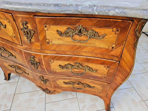 Commode Galbée Toutes Faces ép. Louis XV XVIIIème