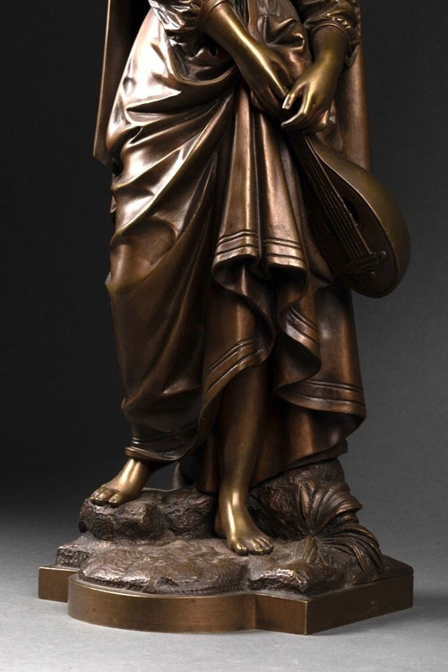 Scultura in bronzo di Eutrope Bouret (1833-1906)