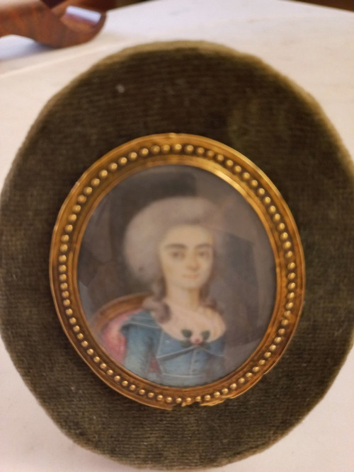 18th Century Miniature Gold Frame
