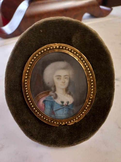 18th Century Miniature Gold Frame