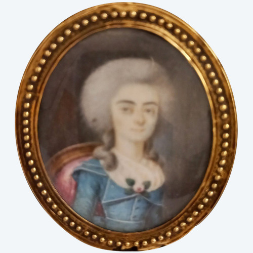 18th Century Miniature Gold Frame