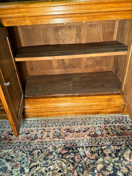 Grande libreria in rovere del XIX secolo 