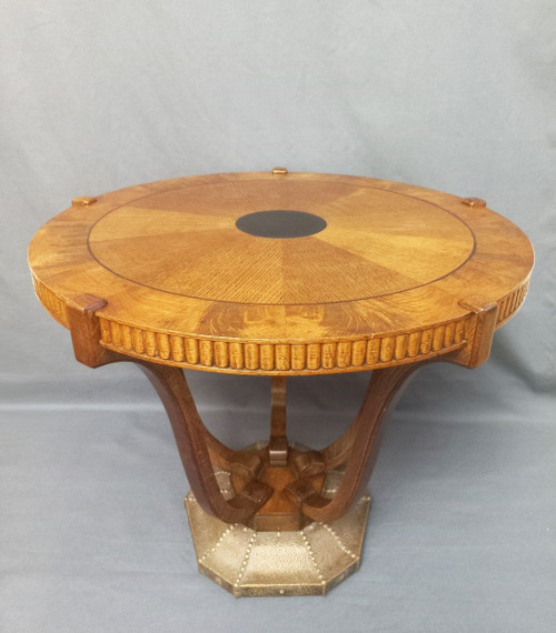Art Deco pedestal table, De Coene Frères