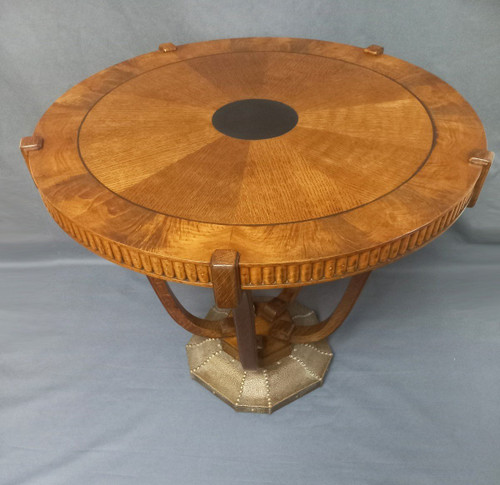 Art Deco pedestal table, De Coene Frères