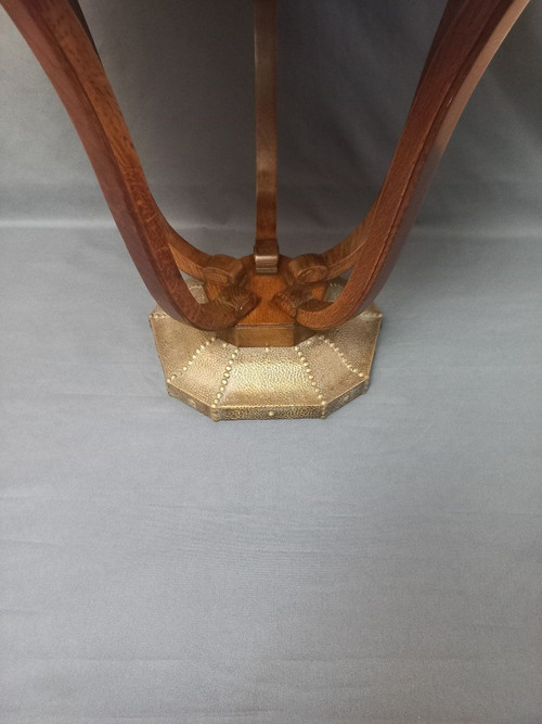 Art Deco pedestal table, De Coene Frères