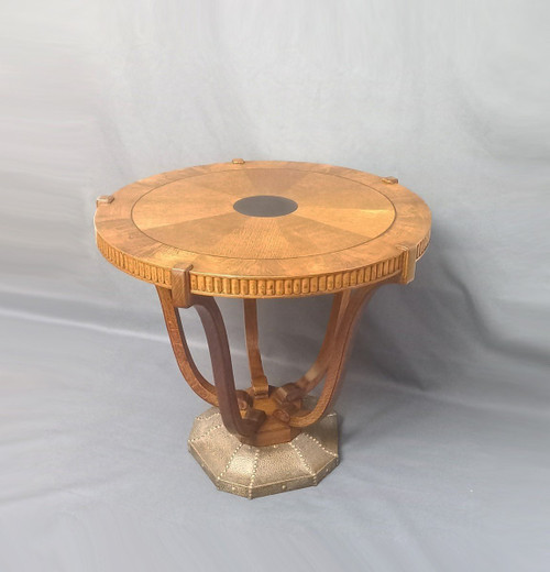 Art Deco pedestal table, De Coene Frères