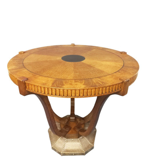 Art Deco pedestal table, De Coene Frères