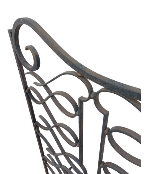 Importante Grille d'Intérieure Art Déco En Fer Forgé