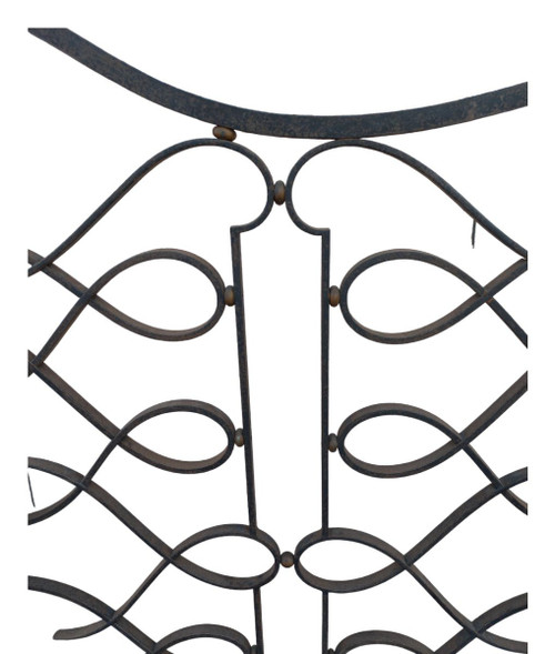 Importante Grille d'Intérieure Art Déco En Fer Forgé