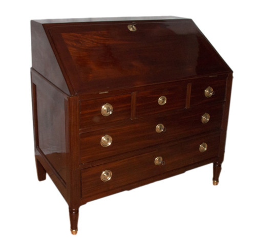 Commode Scriban En Acajou époque Louis XVI 