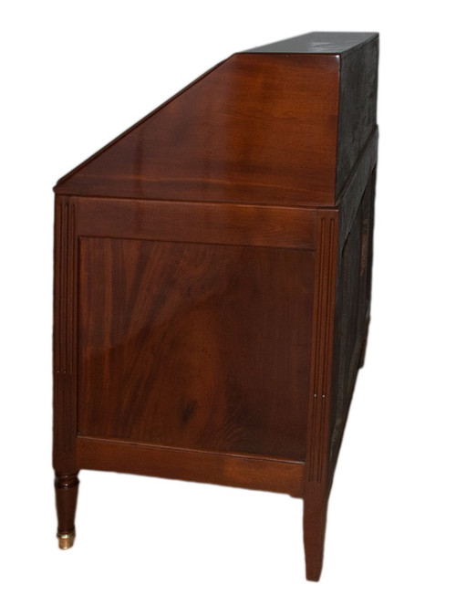 Commode Scriban En Acajou époque Louis XVI 