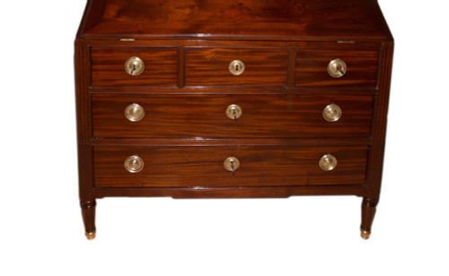 Commode Scriban En Acajou époque Louis XVI 