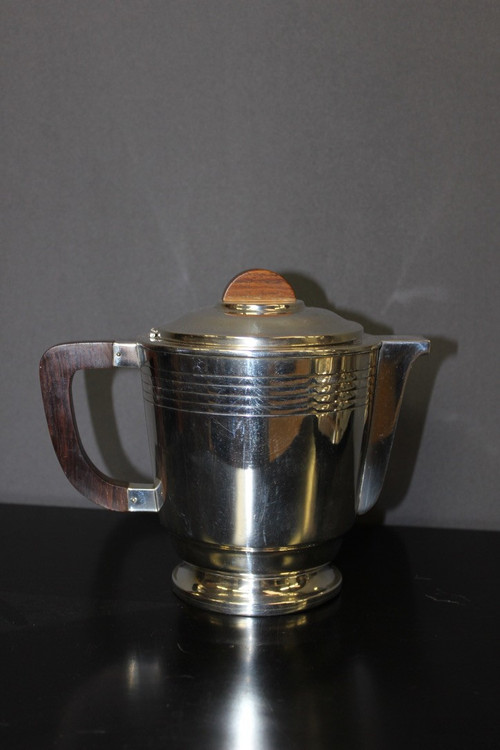 Coffee And Tea Service In Silver Metal Circa 1930
