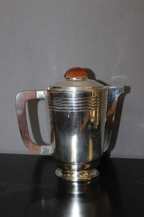 Coffee And Tea Service In Silver Metal Circa 1930