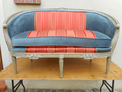 Ensemble De Salon Louis XVI En Bois Laqué