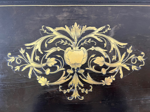 Napoleon III period planter in blackened wood