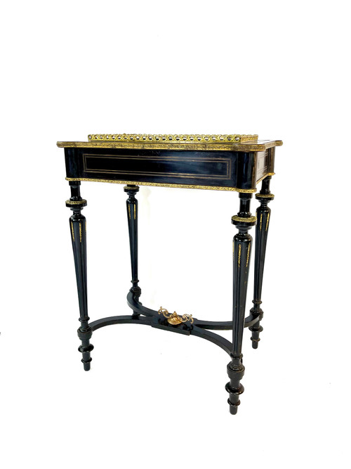 Napoleon III period planter in blackened wood