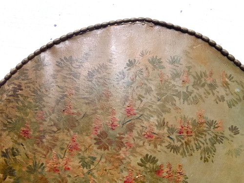Oil on canvas "View of the lake" decorative wall panels 20th century